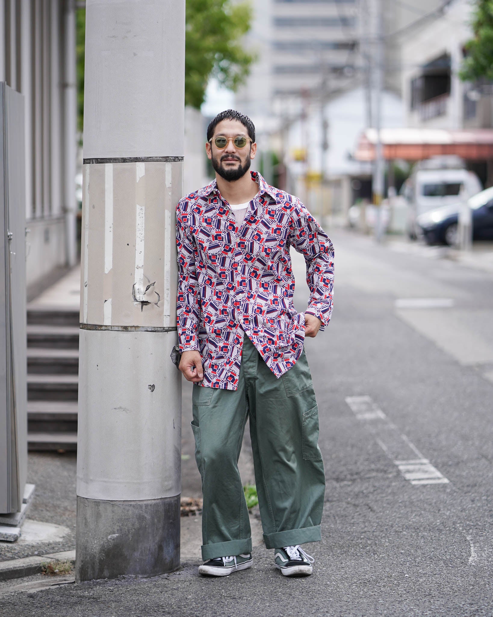 Geometric Pattern Shirt