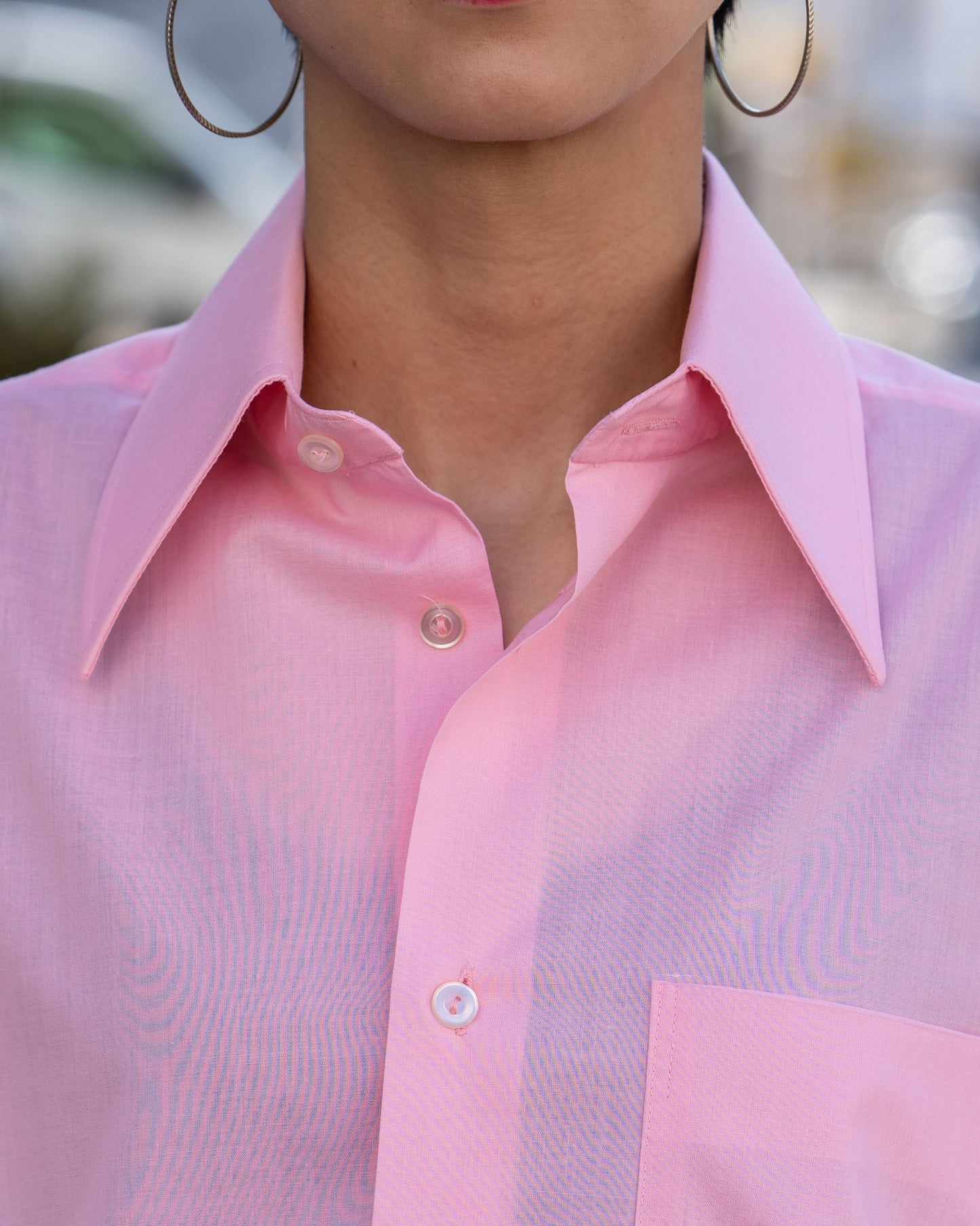 70s pink long sleeve shirt