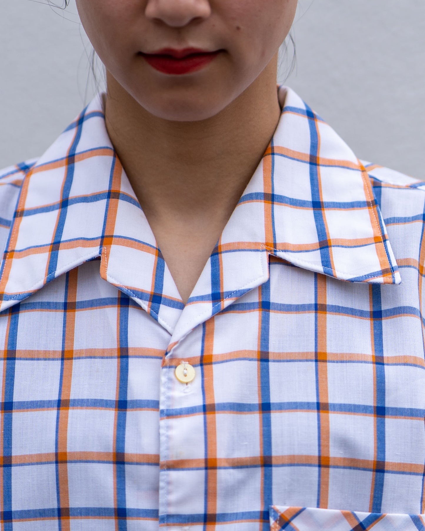 80s open collar shirt