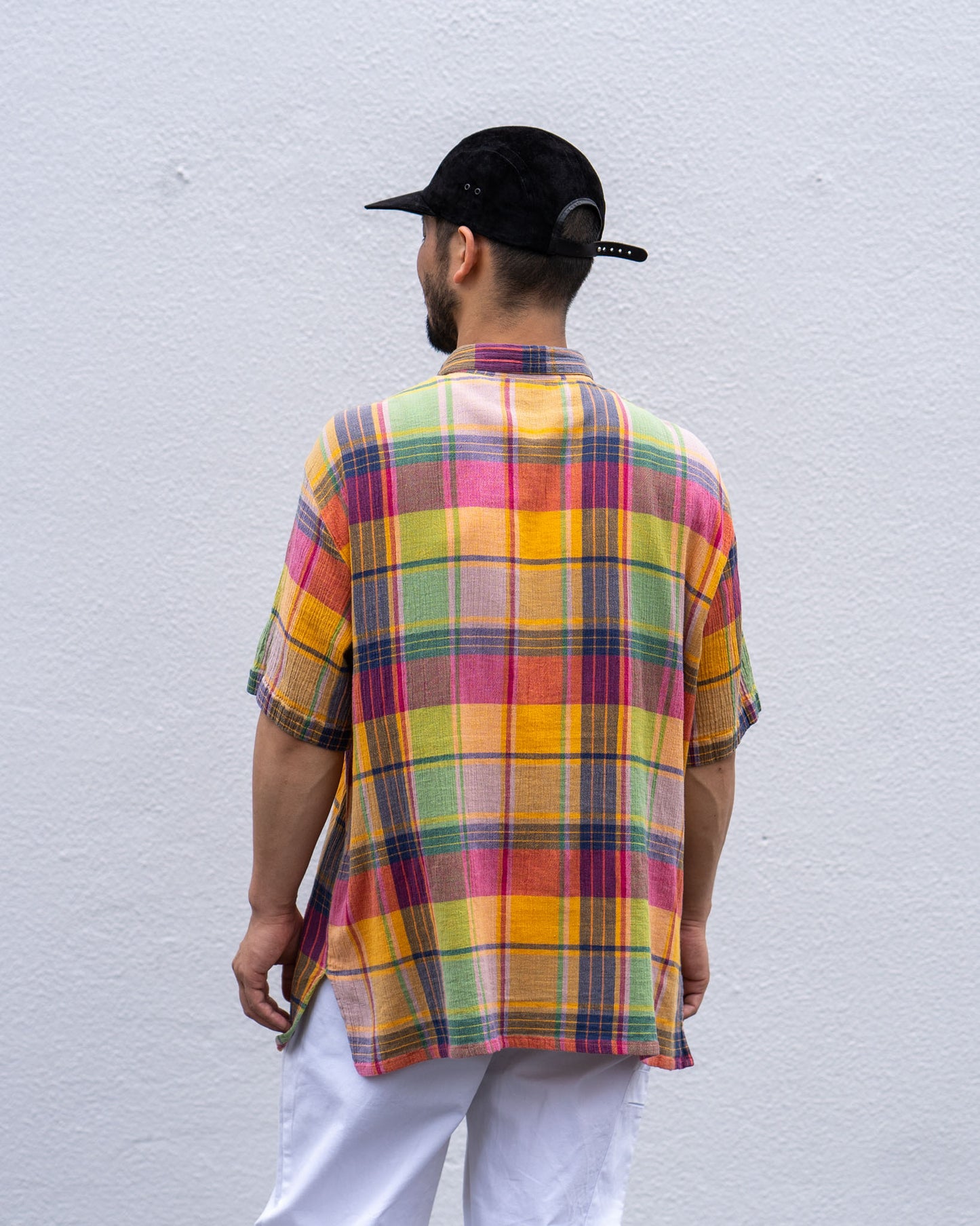 Multi collar plaid shirt