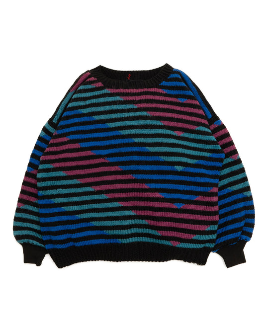 Multi color design knit