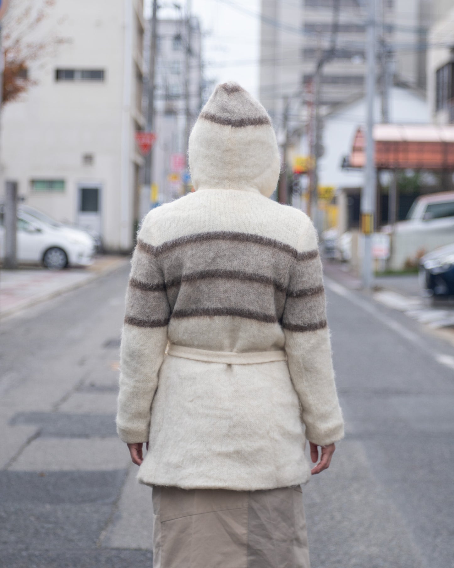 90s Mohair hoodie MADE IN ICELAND